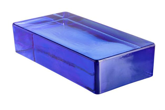 Blå Vetropieno Rettangolare glassbyggerstein