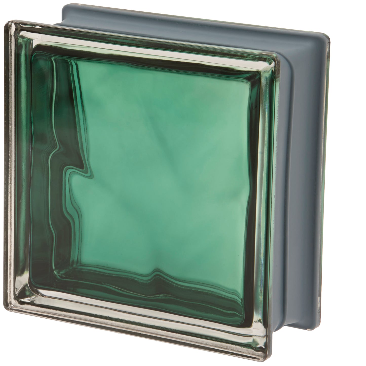 1919/8 Smeraldo bølget metall glassbyggerstein